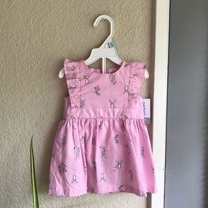 carters bunny dress — 6M